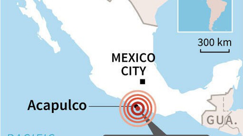بالفيديو | مشهد عجيب لزلزال قوي يهز أرض المكسيك بالتزامن مع عواصف رعدية تجلجل في السماء