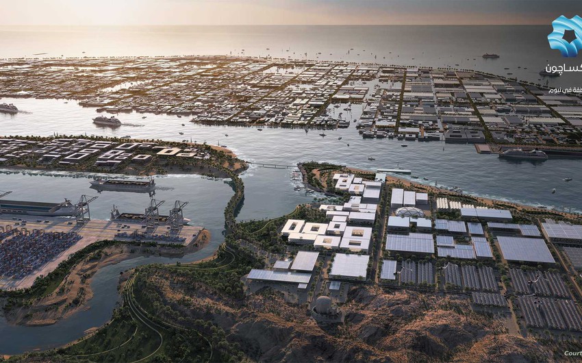`Oxagon` is an ambitious Saudi project for the largest floating city in the world, perched on the Red Sea