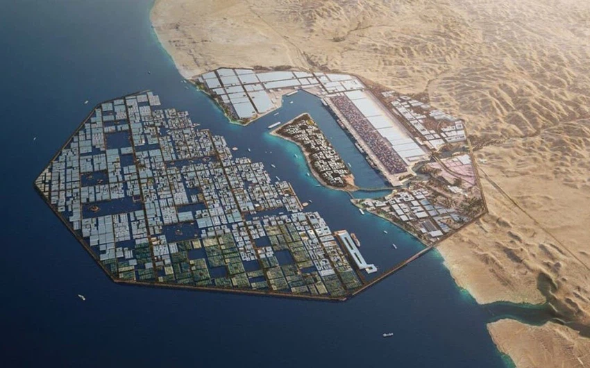 `Oxagon` est un ambitieux projet saoudien pour la plus grande ville flottante du monde, perchée sur la mer Rouge