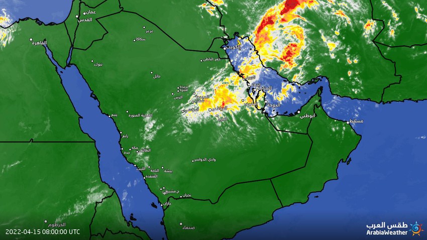 السعودية | استمرار الأحوال الجوية غير المستقرة اليوم وغدًا