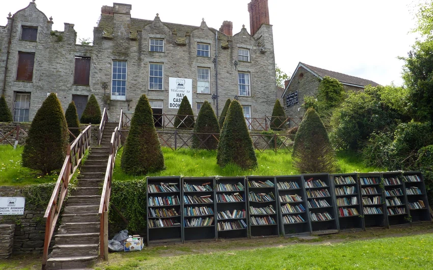 La ville des livres en Grande-Bretagne.. Hay-on-Wye