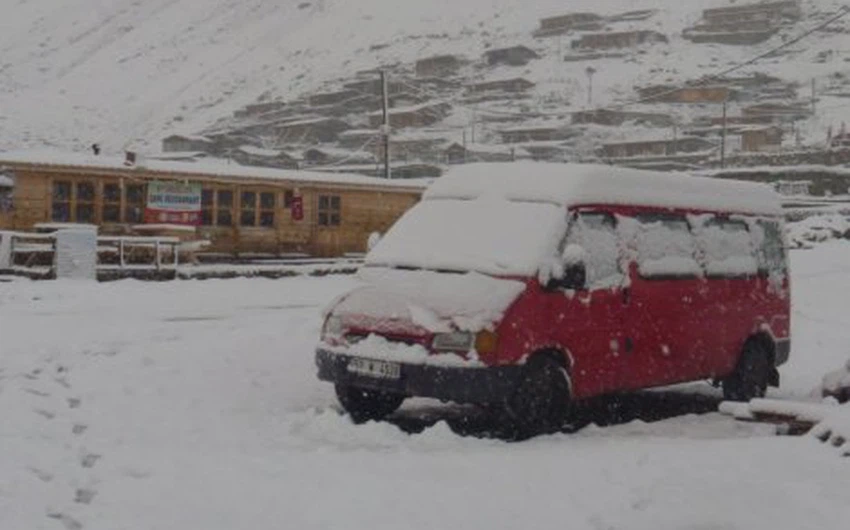 تركيا و تساقُط كثيف للثلوج على المرتفعات الجبلية العالية