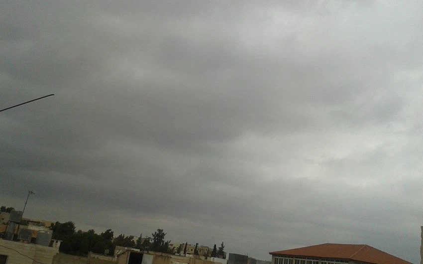 غيوم فوق بلدة الصريح - محافظة إربد