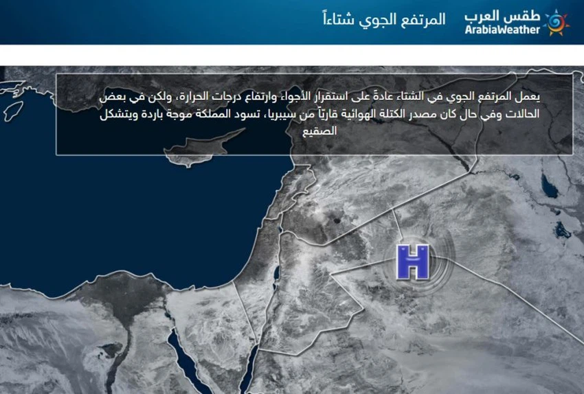 المرتفع الجوي في فصل الشتاء