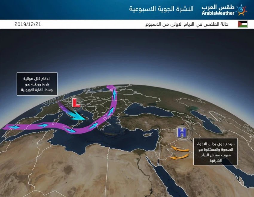 طقس العرب الاردن امطار