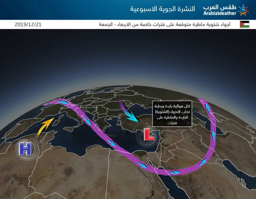 طقس العرب الاردن امطار