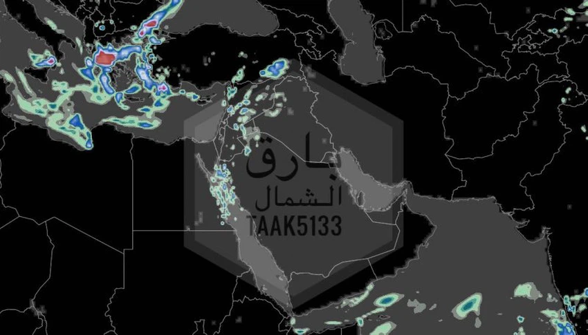 الأمطار التراكمية المتوقعة