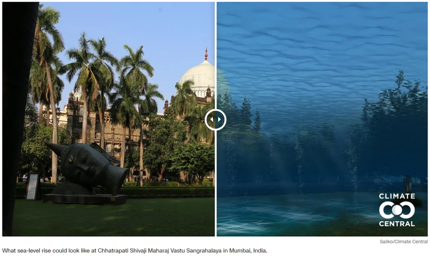 كيف يمكن أن يؤثر ارتفاع منسوب مياه المحيطات جراء التغير المناخي على دبي ومدن أخرى؟ طقس العرب 3