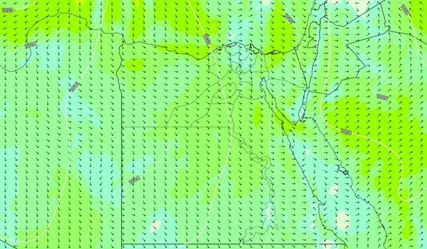 الرياح السطحية والضغط الجوي