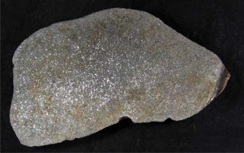 A slab cut from the Maryborough meteorite. (Birch et al., PRSV, 2019)